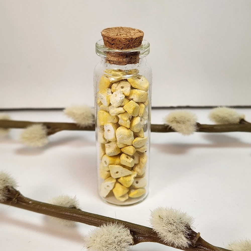 Gemstone Chip Wishing Bottle, Spells, Decor, Wicca, Boho, Spiritual